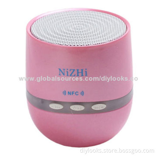 NiZHi Mini Bluetooth Speaker with LED Flashing Light, OEM Orders Welcomed